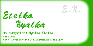 etelka nyalka business card